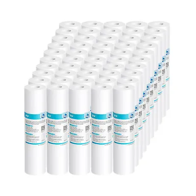 50Pack 1/5/10/20/25/50 Micron 10 X2.5  Sediment Water Filter Whole House Replace • $53.50