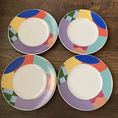 Schonwald DIBBERN COLLECTION Multi Color 7.5” Dessert Plates Set Of 4 Germany • $59.99