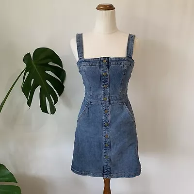 Kookai Brazil Mini Dress Size 34 / Size 6 Blue Denim • $42.95