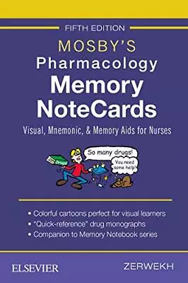 Mosby's Pharmacology Memory NoteCards: Visual Mnemonic And Memory Aids For... • $8.24