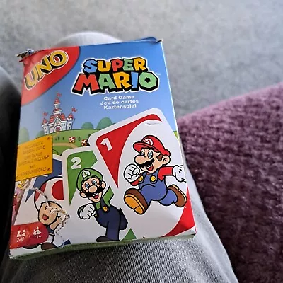 UNO Super Mario Card Game Family Children Friends Party XMAS Gift Kids • £3.99