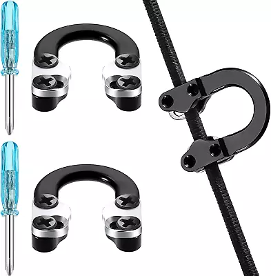 2 Sets Archery D Loop Compound Bow Metal U Nock D Ring Buckle Release Nocking Lo • $15.97