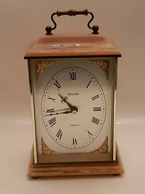 Vintage Metamec Carriage Mantle Clock • £32