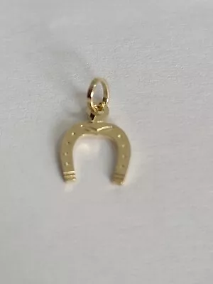 9ct Yellow Gold 8mm X 12mm Horse Shoe Pendant • £24.99