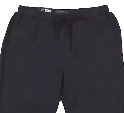 £17.99 • Buy M&S Womens Marks And Spencer Blue Peg Leg Linen Trousers Size 24 16 14 12 Short