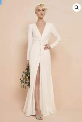 Reformation Gatsby Dress Size 16 BNT Ivory Wedding Dress • $329