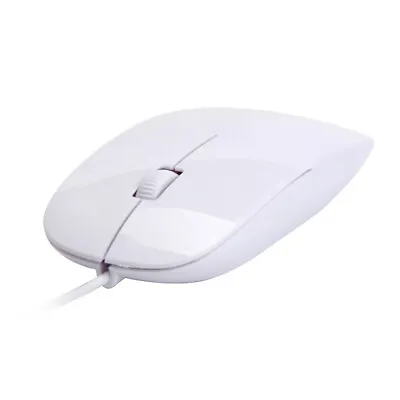 White USB Wired Optical Mouse 1200 DPI For Windows OS/Mac IOS PC Laptop Desktop • $7.95