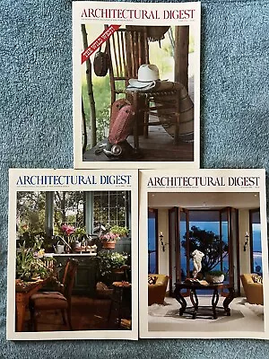 Architectural Digest Magazine Lot Vintage June July August 1992 • $15.99
