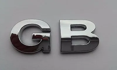 New Chrome 3D Self-adhesive Car Letters Badge Emblem Sticker Spelling GB • £3.49