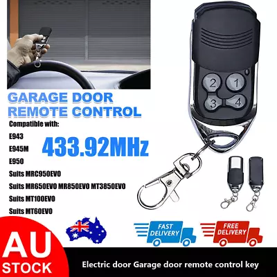 1/2/4X For Merlin+ 2.0 E945M E950 E943 Garage Gate Door Remote Control 433.92mhz • $24.99