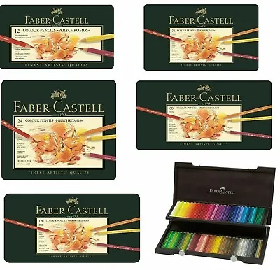 Faber Castell Polychromos Artist Quality Colour Pencils Sets 12 24 36 60 120 • $45.69