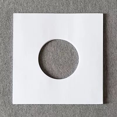 Premium White Paper Sleeves For 7  Records 90GSM Acid Free With Centre Hole • £7.95