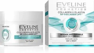 Eveline 3DCollagen Lift Intense Anti-wrinkle Day Night Cream 50ml  • £7.49