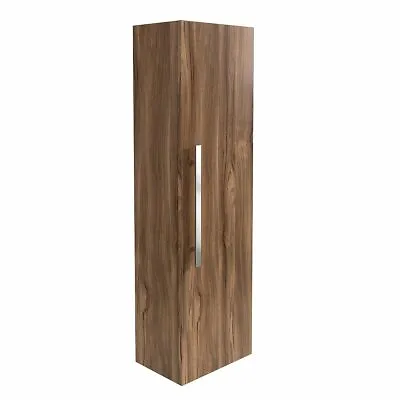 Bathroom Vanity Unit Furniture Toilet Wall Hung Tall Cabinet 1200mm Calm Walnut • £130.95