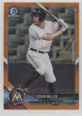 2018 Bowman Chrome Prospects Orange Refractor /25 Brian Miller #BCP60 • $8.59