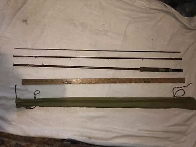 Vintage Montague Holloglass 3 Piece Fly Fishing Rod Trout Bass Muskie 9' 109  • $75