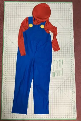 Super Mario Halloween Costume Child's Size 10-12 NO Mustache • $14.95