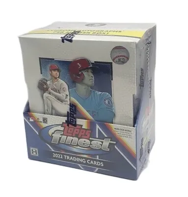 2022 Topps Finest Baseball Factory Sealed Hobby Box 12 Packs 2 Autographs! • $411.07