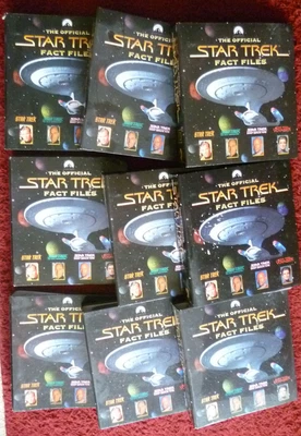 £9.99 • Buy Large Job Lot Of Official Star Trek Fact Files And Folders.