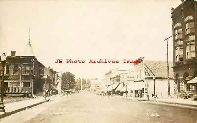 MI Marlette Michigan RPPC Main Street Looking North Business SectionPhoto • $23.99