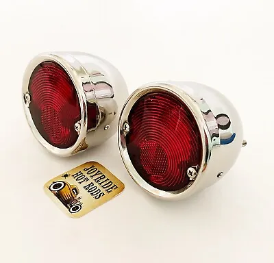 1955-59 Chevy Truck Tail Lights - Polished S/S- Hot Rod- Custom- Truck-1 Pair • $89.95