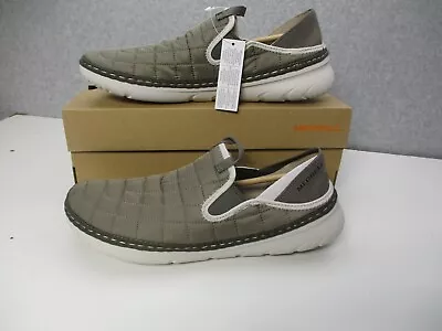 Merrell Hut Moc Brindle (Beige/Olive Brown) Nylon Slip On Shoes Mens Sz 10 • $44.50