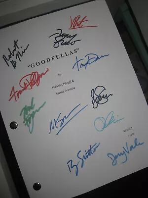 Goodfellas Signed Script X11 Robert De Niro Ray Liotta Martin Scorsese Reprint • $19.99