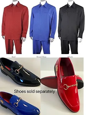  Men's Casual Walking Suit Long Sleeve Shirt &Pants Set Style  2762.  • $48.95