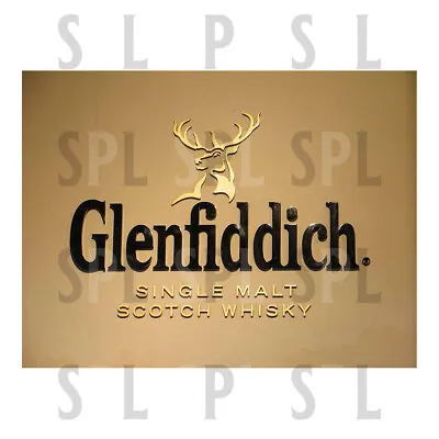 Glenfiddich Retro Metal Aluminium Sign Novelty Gift Bar Pub Club • £4.25