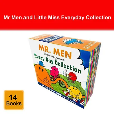 £15.29 • Buy Mr Men And Little Miss Everyday Collection 14 Books Slipcase Set Children's Pack