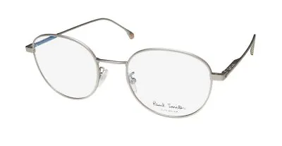 New Paul Smith Dawson Eyeglasses Full-rim 50-18-140 Silver 03 Mens Italy Metal • $94.95