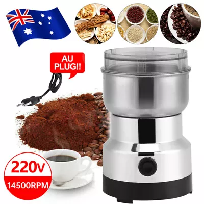 Mini Electric Herbs Spices Nuts Coffee Bean Grinder Grinding Mill Grinder 220V • $17.59