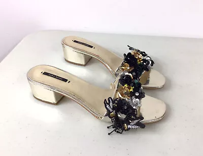 ZARA Sandals Heels Womens 8.5 • $24.95