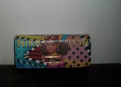 Nikky By Nicole Lee ' Goes Dancing ' Trifold Wallet Button Snap Card Organizer • $20