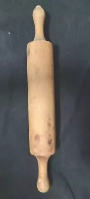 Vintage Solid Wood  Rolling Pin  20 Inches  • $0.99