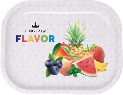 King Palm | Metal Rolling Tray | Smoke Accessories | Flavor | 7 X 5.5 Inch • $7.99