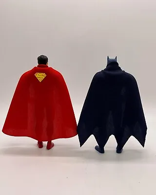 $20 • Buy Custom Batman & Superman Mcfarlane Replacement Capes Super Powers (capes Only)
