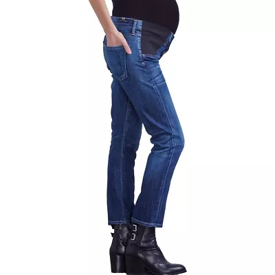 $38 • Buy Citizens Of Humanity Emerson Slim Boyfriend Maternity Blue Ridge Jeans 29 W  X27