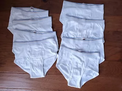 Lot Of 8 Vintage Men's Fruit Of The Loom Tighty Whities Brief Underwear M 34-36 • $60