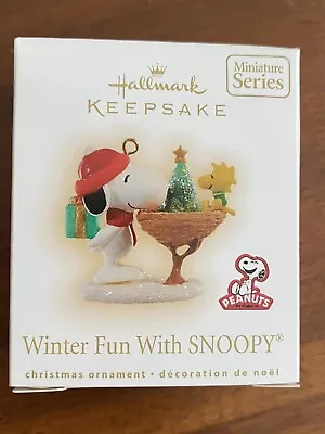 Hallmark 2009 Winter Fun With Snoopy  # 12 Miniature Ornament • $15.99
