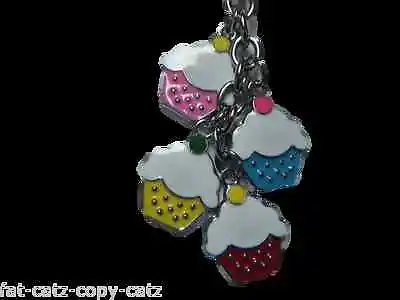 £2.95 • Buy Cute Cup Cakes Candy Sticks Keyring Handbag Charm Diamonte Gift Idea Uk Seller