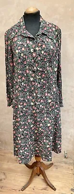 True Vintage Horrockses Floral Paisley Print Vintage Shirt Dress 44” • £40