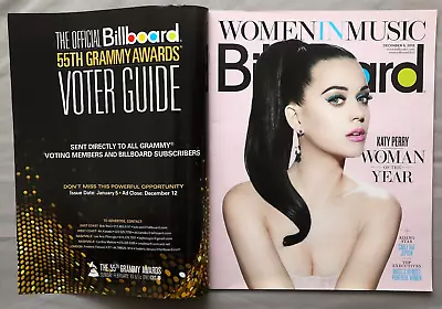 Billboard Magazine: December 8 2012. Katy Perry Woman Of The Year On Cover. • £15.27