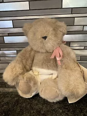 1991 Vintage Vermont Teddy Bear Co Jointed Tan Limited Ed 1O” Tan Plush Baby • $15