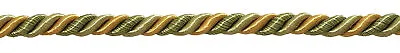 Olive Green Gold 5/16  Decorative Rope Cord Peaceful Harmony [10 Yards] • $24.98