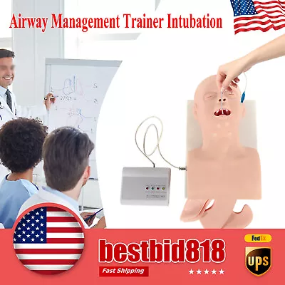 $208.05 • Buy Airway Management Trainer Intubation Lab Manikin Teach Model Oral Nasal Study