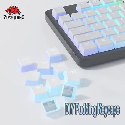 108 Keys PBT Pudding Keycaps Customisation DIY Cherry RGB Mechanical Keyboard • $25.99