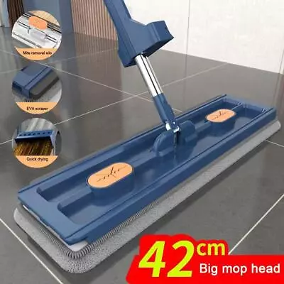 Spinning Mop Long Handle 360° Rotating Dry Floor Mop With 6x Microfiber Mop Head • $15.98