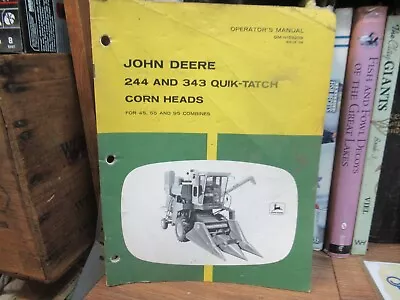 John Deere 244 AND 343 Quik-Tatch Corn Heads FOR 45 55 & 92 COMBINES OM-N159208 • $25