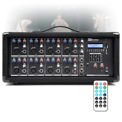 £259 • Buy 8 Channel Live Mixer Amplifier, Bluetooth Live Performance Stage Band PA 800w